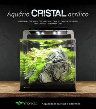 Aquário 30 L Cristal Acrílico MBreda®